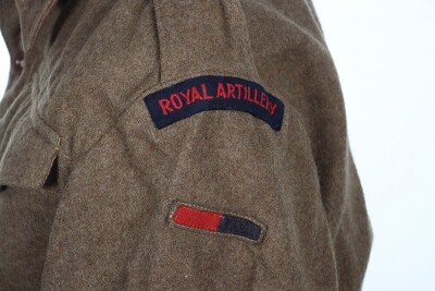 WW2 British Austerity Pattern Battle Dress Blouse, Royal Artillery. - 5
