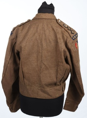 WW2 British Royal Electrical and Mechanical Engineers (REME) Colonels Battle Dress Blouse - 3