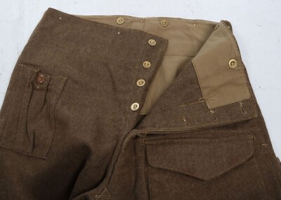 WW2 British Battle Dress Trousers 1940 Pattern. - 3