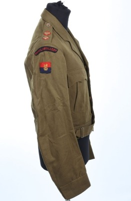 WW2 Royal Artillery Lieutenant Colonels Private Purchase Battle Dress Blouse. - 2