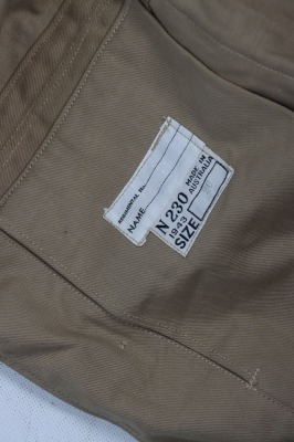 WW2 Australian Made Tropical KD Battle Dress Blouse and Service Dress Trousers - 8