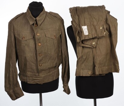 WW2 British Denim Battle Dress Uniform