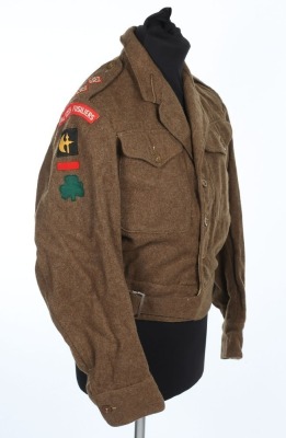 WW2 Royal Irish Fusiliers 78th Infantry Division Officers Battle Dress Blouse - 2