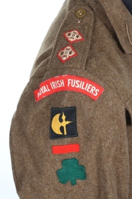 WW2 Royal Irish Fusiliers 78th Infantry Division Officers Battle Dress Blouse - 5