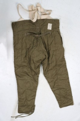 WW2 British Cold Weather, Trousers, Padded, 1943. - 7
