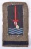 WW2 British 77th Infantry Division Royal Army Ordnance Corps Battle Dress Combination Insignia