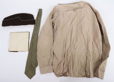 WW2 ATS Women's Other Ranks Shirt, Tie and Coloured Side Cap - 2