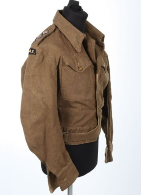 WW2 British Austerity Pattern Battle Dress Blouse, REME Officer. - 2
