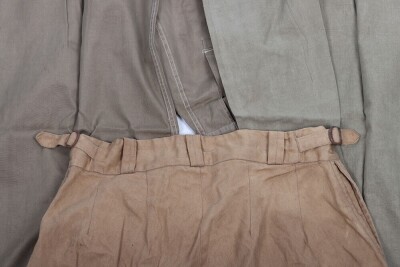 WW2 British Officers Collarless Shirts and KD Shorts. - 6