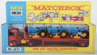 Matchbox Lesney King Size K-20 Ford D800 Tractor Transporter