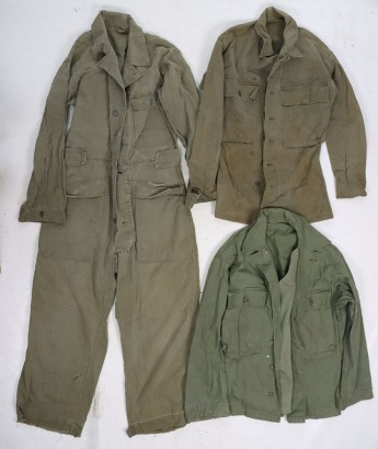 WW2 US Army HBT Jackets and HBT Overalls