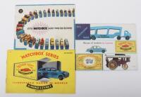 Three Early Matchbox Lesney Catalogues