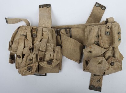 WW1 British 1918 Dated 08 Pattern Waist Belt and Ammunition Pouches