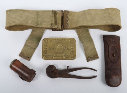 WW1 British Ironside Wire Cutters and Princess Mary Tin.