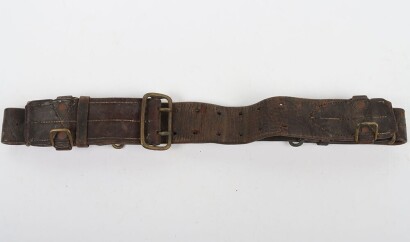 WW1 Canadian Expeditionary Force Leather Belt, 1916 Pattern.