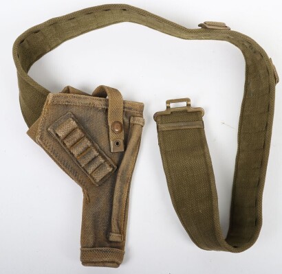 WW2 Royal Armoured Corps / Royal Tank Regiment Holster and Waist Belt