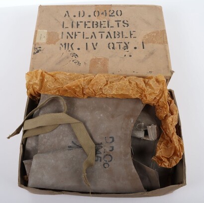 WW2 British Airborne 'Lifebelt, Inflatable, MkIV'. Unissued in Box.