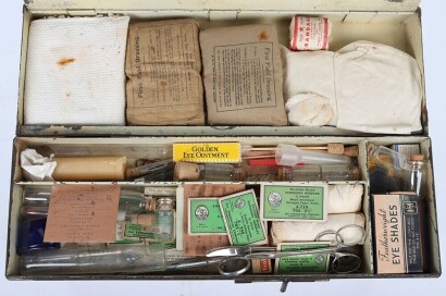 WW2 Home Front / Civil Defence First Aid Equipment and Tin.