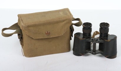 WW2 1943 Dated Binoculars in 1937 Pattern Webbing Case