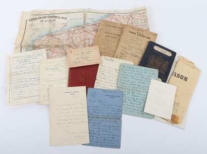 WW1 Royal Flying Corps Log Book and Personal Ephemera.