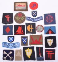 Selection of WW2 British Infantry Division Cloth Formation Signs