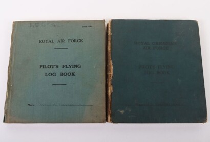 WW2 RAF Coastal Command Halifax Pilot Log Books, 502 Squadron.