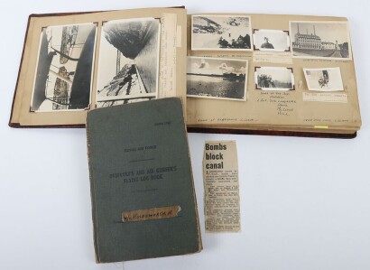 WW2 RAF Log Book & Photograph Album, North Africa & Iceland. 70 and 228 Squadrons.