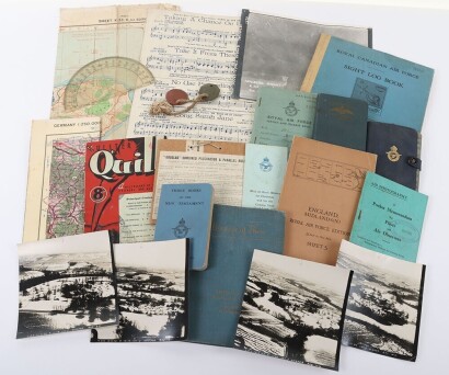 WW2 RAF Paperwork, Booklets and Maps.