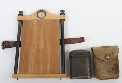 WW1 British RFC Map Chart Leg Board & Early Rifle Cleaning kit.