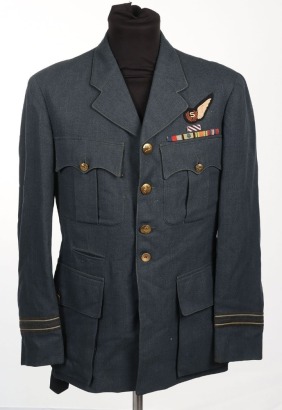 WW2 RAF Officers Service Dress Tunic, Signaler, DFC.