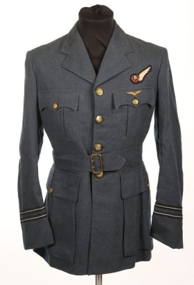 WW2 RAF Officers Service Dress Tunic, Bomb Aimer, Pathfinders