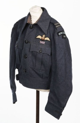 Royal Air Force Battle Dress Blouse Representing a New Zealand National Pilot