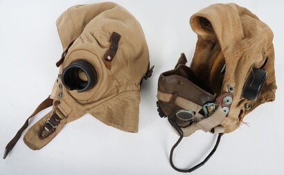 WW2 RAF Tropical Flying Helmets, 1st Pattern D-Type & E-Type