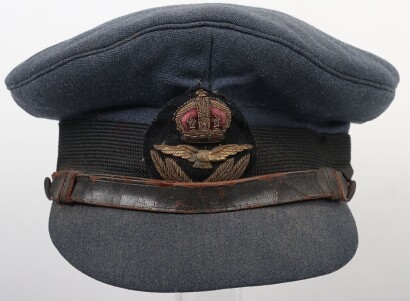 WW2 RAF Officers Peak Cap, Bombay Tailor.