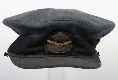 WW2 RAF Officers Peaked Cap, POW Attributed.