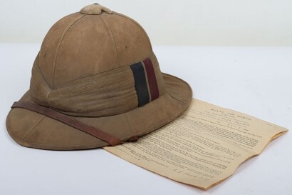 Royal Air Force Foreign Service Sun Helmet.