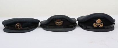 RAF and ROC Officers Peaked Caps, EIIR.