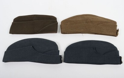WW2 RAF Officers Side Caps and USAAF Officers Garrison Cap.
