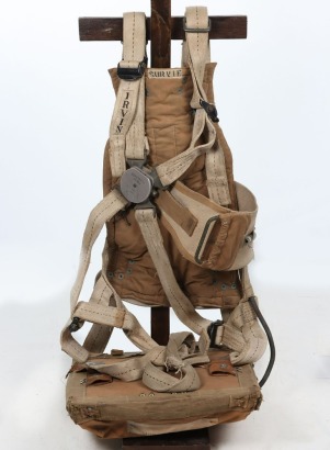 RAF Seat Type Parachute and Harness Assembly.