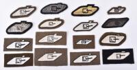 Selection of Royal Tank Regiment (R.T.R) Crewman’s Sleeve Badges