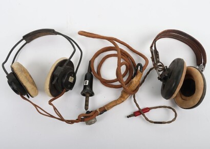 WW2 RAF and US Navy Aircrew Headsets.