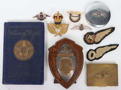WW2 RAF Aircrew Brevets and Sweetheart Items.