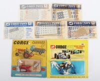 Five Corgi Toys Self Adhesive Accessories Packs