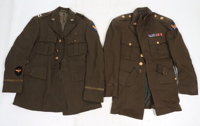 WW2 USAAF Class 'A' Officers Tunics, Two Examples.