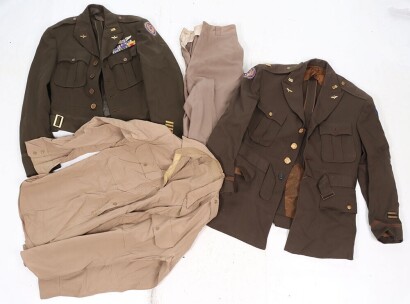 WW2 USAAF, 15th Air Force Uniform Group, Tunics, Trousers and Shirt.