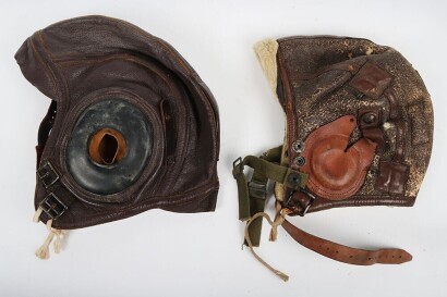 WW2 USAAF Leather Flying Helmets, B-6.