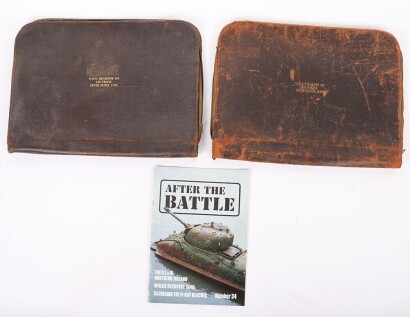 WW2 USAAF Pilots Navigation Kit, Leather Satchels, Two Examples.