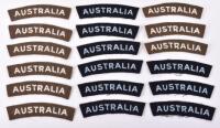 Selection of WW2 AUSTRALIA Cloth Nationality Shoulder Titles