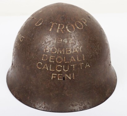 WW2 Japanese Type 90 Combat Helmet, British Bring Back Souvenir.
