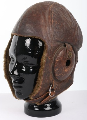 WW2 Japanese Air Force Leather Flying Helmet.